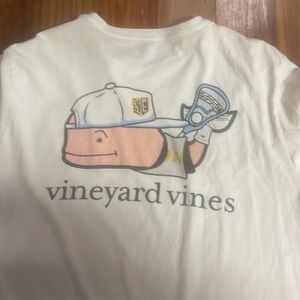 Vineyard Vines White Lacrosse Tee